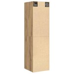 vidaXL Meuble TV chêne artisanal 30 5x30x110 cm bois d'ingénierie
