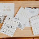 Carnet spirale et lignes - Botanique