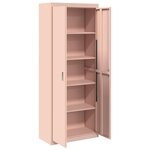 vidaXL Armoire de rangement 2 Pièces Rose 80 x 40 x 200 cm Acier