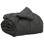 vidaXL Duvet complet toute l'année Anthracite 200 x 155 cm Microfibre