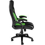 Tectake Chaise gamer TYSON - noir/vert