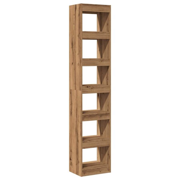 vidaXL Bibliothèque/Séparateur de pièce chêne artisanal 40x30x198 cm