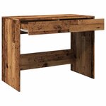 vidaXL Bureau vieux bois 101x50x76 5 cm bois d'ingénierie