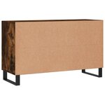 vidaXL Buffet chêne fumé 100x36x60 cm bois d'ingénierie
