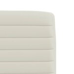 vidaXL Chaises à manger lot de 2 Crème Velours