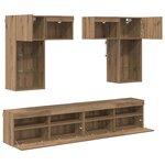 vidaXL Meubles TV muraux 6 Pièces Bois Ancien 100 x 30 x 40 cm