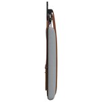 vidaXL Tête de lit suspendue Avec lumière LED Gris clair PU antique