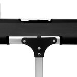 vidaXL Chaise longue pliable extra haute pour seniors Noir Aluminium