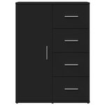 vidaXL Buffet noir 59x39x80 cm bois d'ingénierie