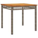 vidaXL Ensemble à manger de jardin 3 Pièces coussins gris résine tressée