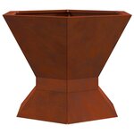 vidaXL Brasero Rouillé 50 x 50 x 40 cm