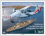 Timbre TAAF - Hydravion du Bougainville à Kerguelen en 1939