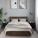 vidaXL Tables de chevet 2 Pièces noir 40x30x40 cm bois d'ingénierie