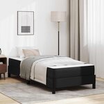 vidaXL Lit Noir 80 x 200 cm Faux cuir