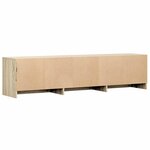 vidaXL Meuble TV avec LED 165 x 34 x 40 cm Chêne Sonoma