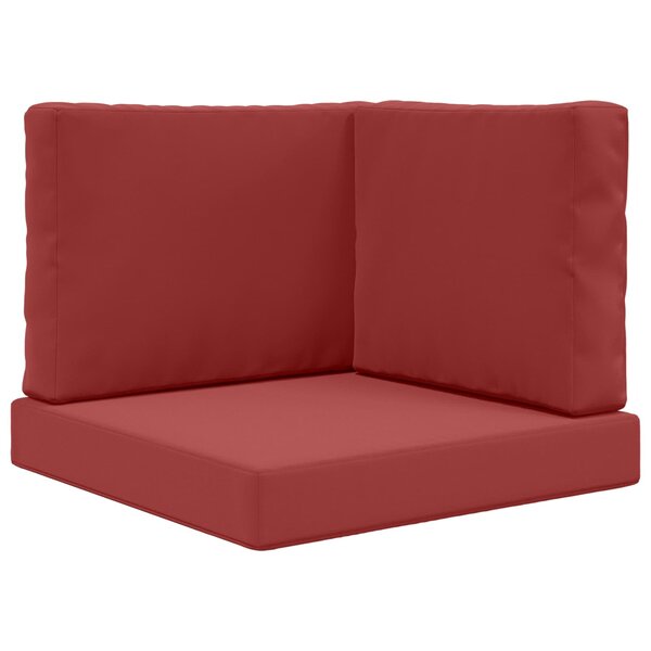 vidaXL Coussin de canapé d'extérieur Polyester Bordeaux 60 x 60 cm