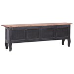 Vidaxl meuble tv 120 x 30 x 40 cm noir bois de récupération massif