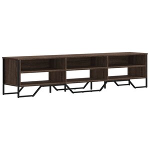 vidaXL Meuble TV chêne marron 180x34x41 cm bois d'ingénierie