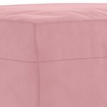 vidaXL Ensemble de canapés 4 Pièces rose velours