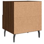 vidaXL Tables de chevet 2 Pièces chêne marron 40x35x47 5 cm