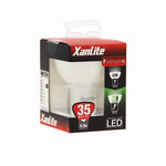Ampoule led spot  culot gu10  5 5w cons. (35w eq.)  lumière blanc chaud  150 lumen en autonome