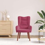 vidaXL fauteuil Bordeaux 63 x 67 x 94 cm Velours