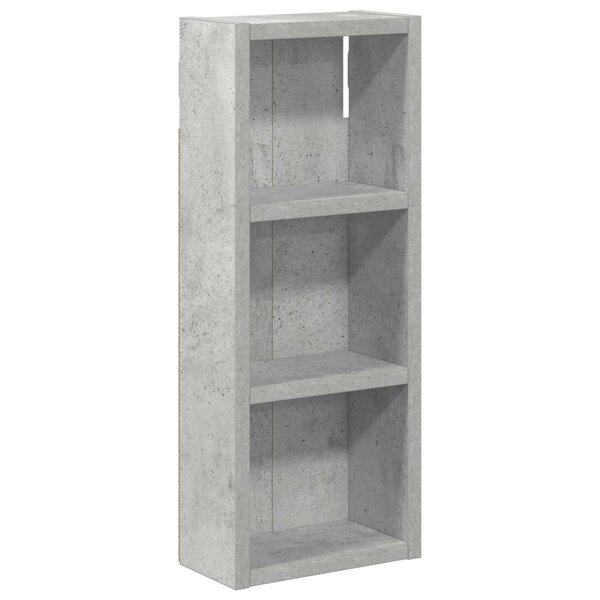 vidaXL Armoire murale de salle de bain Gris Béton 20 x 10 x 50 cm