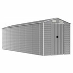 vidaXL Abri de jardin gris clair 191 x 640 x 198 cm en acier galvanisé