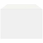 vidaXL Meuble TV avec lumières LED blanc 100X35 5x25 cm