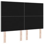 vidaXL Tête de lit capitonnée gris foncé 140 cm Tissu
