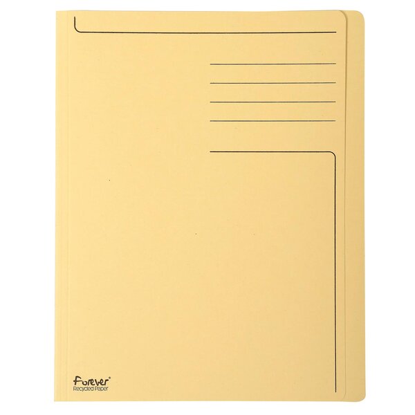 Chemise Rigide À Bord Décalé Forever® 280g/m2 Avec Impression - 24x32cm - Bulle - X 100 - Exacompta