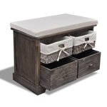 Banc banquette de rangement marron 62 x 33 x 42 cm bois de paulownia 02_0021255