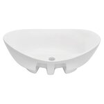 vidaXL Meuble de salle de bain en deux pièces Céramique Chêne