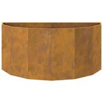 vidaXL Jardinière Rouillé 120 x 60 x 50 cm