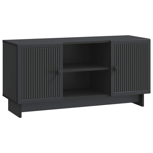 vidaXL Meuble TV 102 x 34 5 x 50 cm Noir Bois d'ingénierie