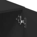 vidaXL Armoire de rangement noir 70x42 5x225 cm bois d'ingénierie