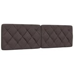 vidaXL Cadre de lit sans matelas marron foncé 160x200 cm tissu