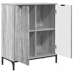 vidaXL Buffet Sonoma gris 69 5 x 33 x 82 cm Bois d'ingénierie