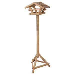 FLAMINGO Mangeoire à oiseaux et support Lucar 38x28x125 cm Naturel