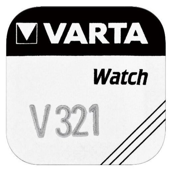 Pile oxyde argent pour montres V321 (SR65) 1 55 Volt VARTA