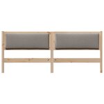 vidaXL Tête de lit Autre Marron 180 cm Bois massif en pin