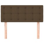 vidaXL Tête de lit Marron Foncé 100x5x78/88 cm Tissu