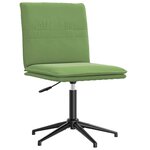 vidaXL Chaises à manger lot de 2 Vert clair Velours