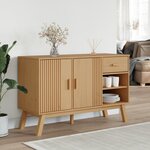 vidaXL Buffet OLDEN marron 114x43x73 5 cm bois massif de pin