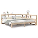 vidaXL Lit bibliothèque sans matelas 180x200 cm bois massif de pin