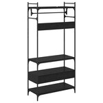 vidaXL Armoire Chêne noir 89 x 39 x 184.5 cm Bois d'ingénierie