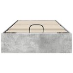 vidaXL Cadre de lit ottoman Gris béton 90 x 200 cm Bois d'ingénierie