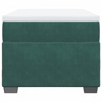 vidaXL Sommier à lattes de lit et matelas Vert foncé 80x200 cm Velours