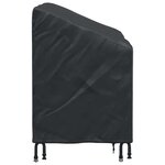 vidaXL Housse de banc de jardin Noir 134 x 70 x 65 / 94 cm Tissu 600D