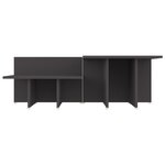 Vidaxl tables basses 2 pièces gris 111 5x50x33 cm bois d'ingénierie